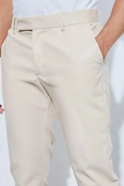 Slim Fit PU Trouser | BoohooMAN UK