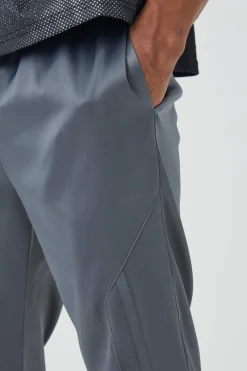 Slim Fit Satin Split Hem Tape Trouser | BoohooMAN UK