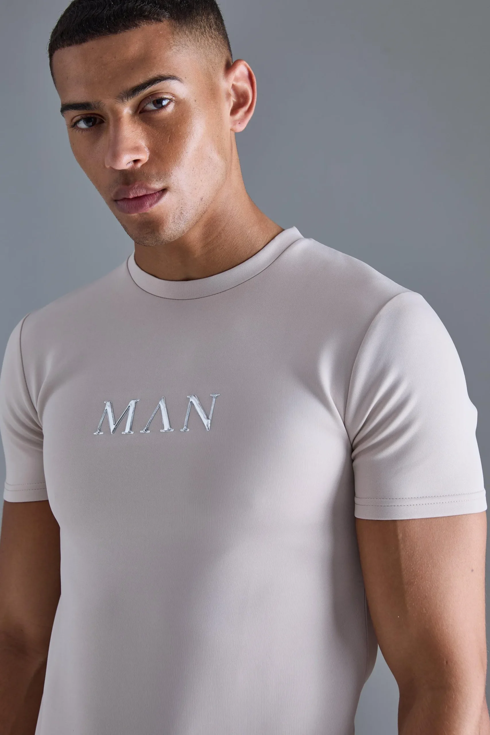 Slim Fit Scuba T-shirt & Jogger Set | BoohooMAN UK