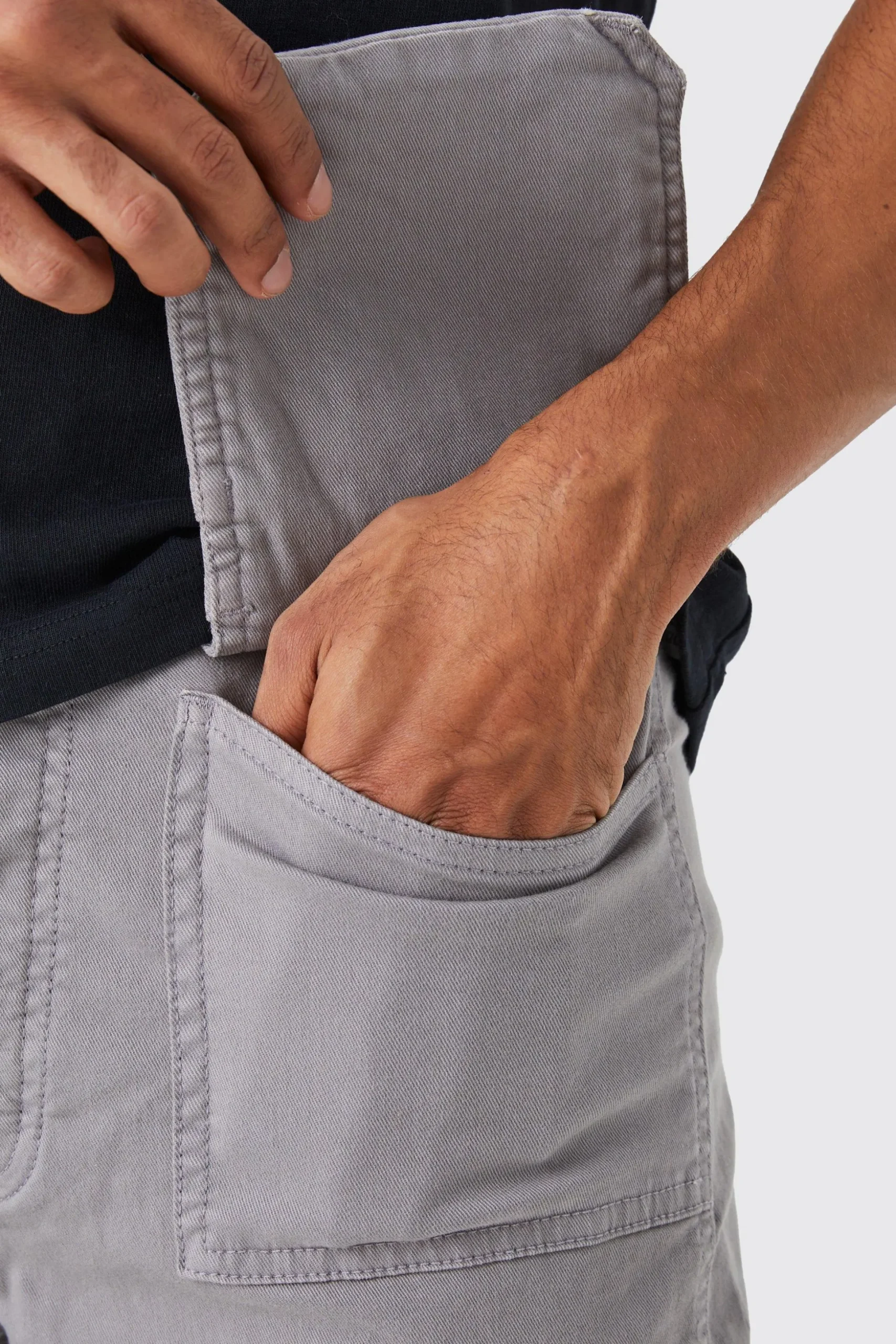 Slim Fit Strap Detail Cargo Trouser | BoohooMAN UK