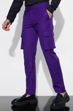 Slim Fit Tailored Cargo Trouser | BoohooMAN UK