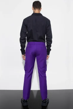 Slim Fit Tailored Cargo Trouser | BoohooMAN UK
