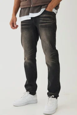 Slim Fit Tinted Jeans | BoohooMAN UK