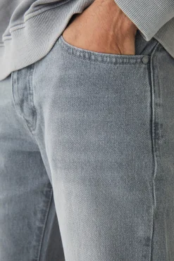 Slim Fit Turn Up Hem Jeans | BoohooMAN UK