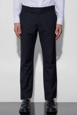 Slim Fit Tuxedo Suit Trousers | BoohooMAN UK