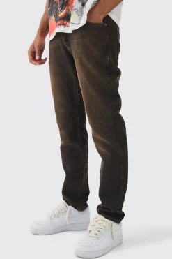 Slim Fit Washed Tinted Jeans | BoohooMAN UK