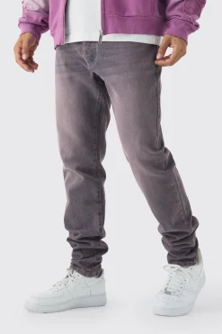 Slim Fit Washed Tinted Jeans | BoohooMAN UK