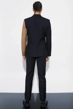 Slim Fit Wrap Panel Blazer | BoohooMAN UK