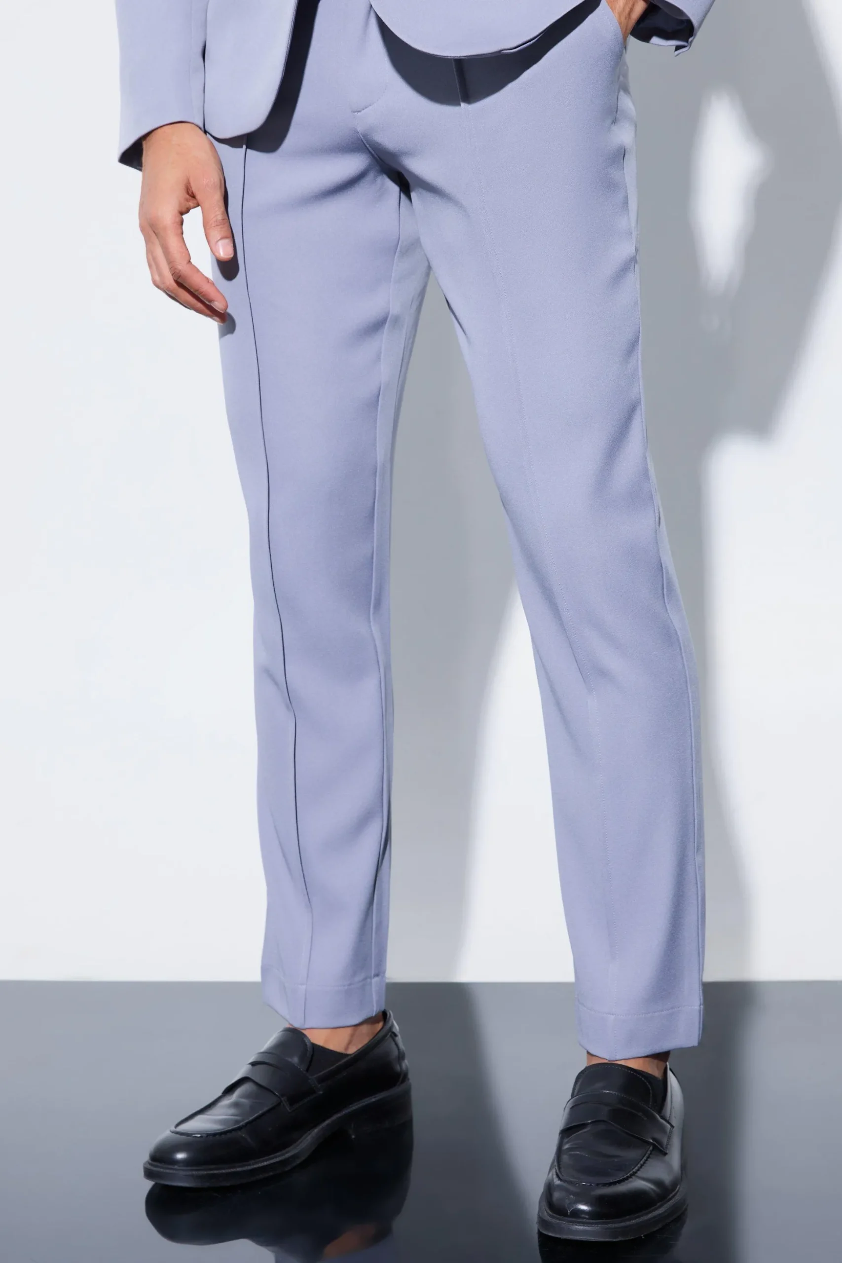 Slim Fixed Waist Tailored Trouser | BoohooMAN UK