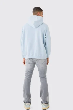Slim Flare Distressed Gusset Panel Jeans | BoohooMAN UK