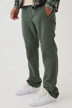 Slim Flared Panelled Jeans | BoohooMAN UK