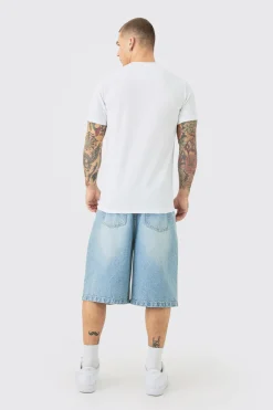 Slim High Build Ottoman Rib T-Shirt | BoohooMAN UK