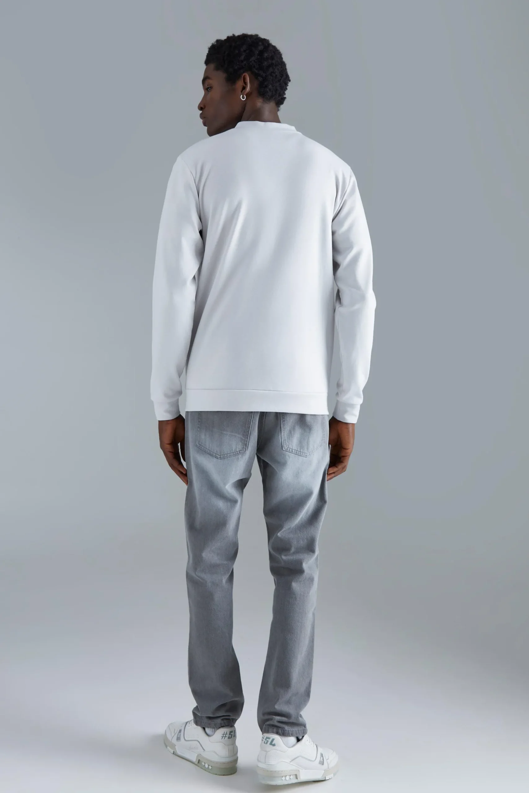 Slim Interlock Bomber Jacket | BoohooMAN UK
