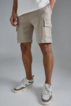 Slim Interlock Cargo Short | BoohooMAN UK