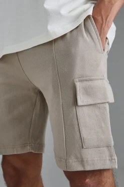 Slim Interlock Cargo Short | BoohooMAN UK