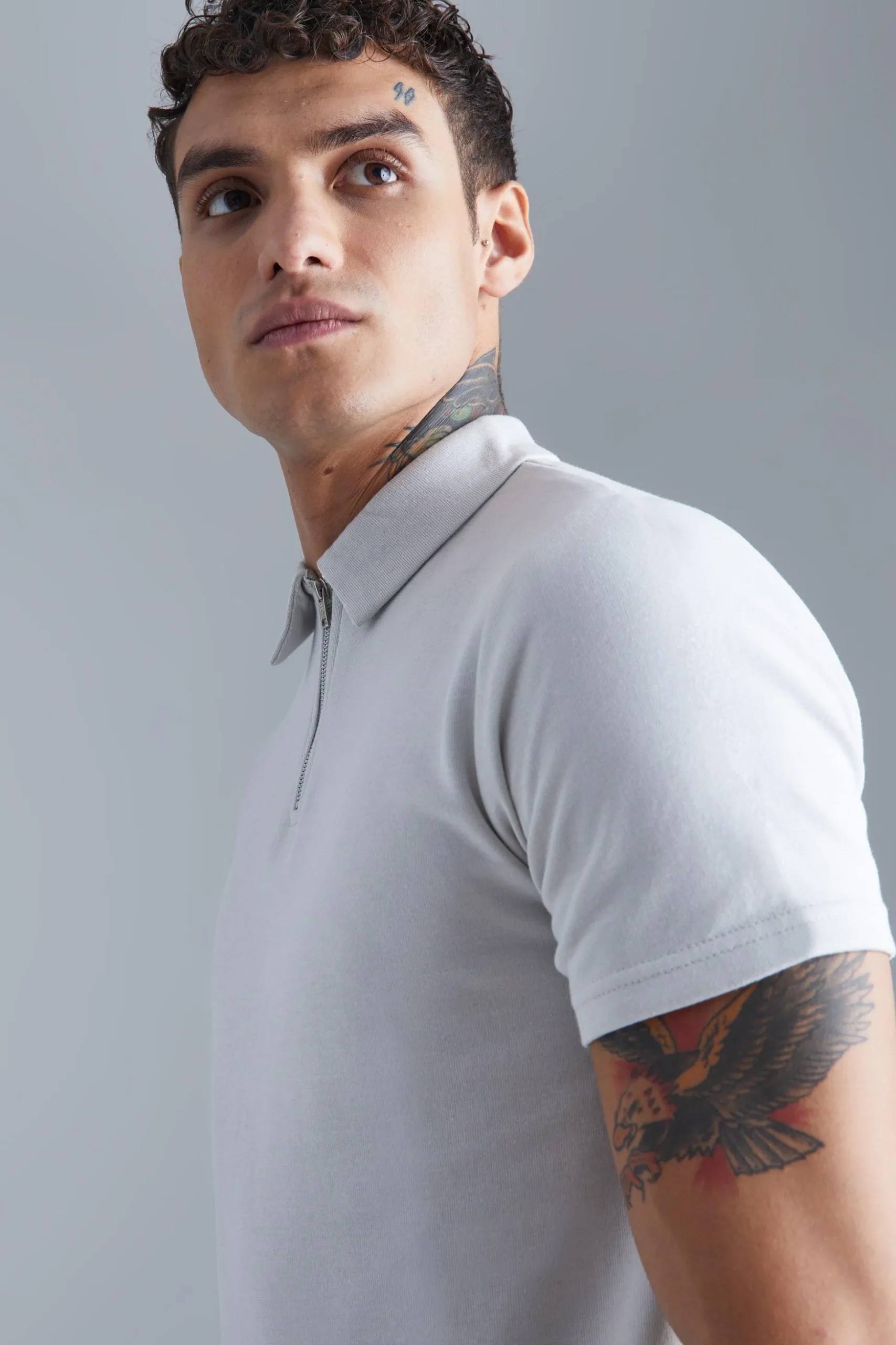 Slim Interlock Polo | BoohooMAN UK