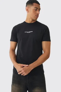 Slim Limited Edition Back Print T-Shirt | BoohooMAN UK
