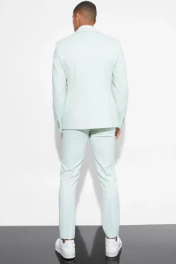 Slim Micro Texture Suit Jacket | BoohooMAN UK