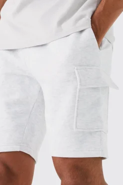Slim Mid Cargo Jersey Short | BoohooMAN UK