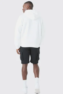 Slim Mid Cargo Jersey Short | BoohooMAN UK