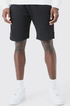 Slim Mid Cargo Jersey Short | BoohooMAN UK
