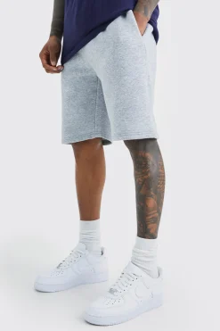 Slim Mid Length Jersey Short | BoohooMAN UK