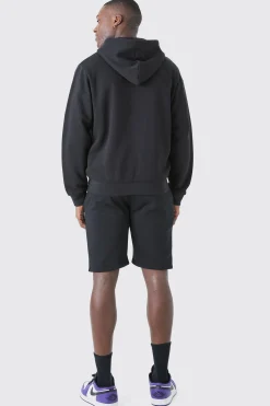 Slim Mid Length Jersey Short | BoohooMAN UK