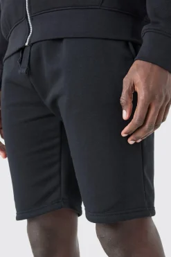 Slim Mid Length Jersey Short | BoohooMAN UK