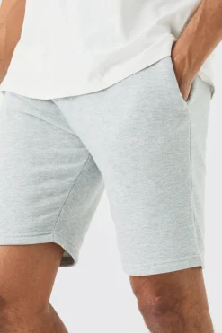 Slim Mid Length Jersey Short | BoohooMAN UK