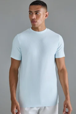 Slim Ottoman Rib T-Shirt | BoohooMAN UK