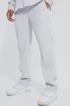 Slim Pleated Trouser | BoohooMAN UK