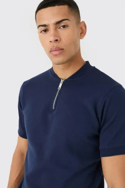 Slim Polo & Short Interlock Set | BoohooMAN UK