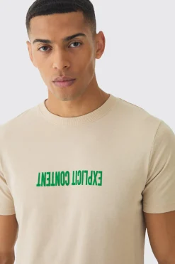 Slim Puff Print T-Shirt | BoohooMAN UK