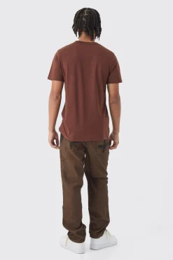 Slim Puff Print T-Shirt | BoohooMAN UK