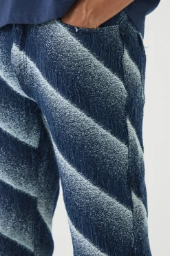 Slim Rigid Flare Distressed Frayed Jeans | BoohooMAN UK