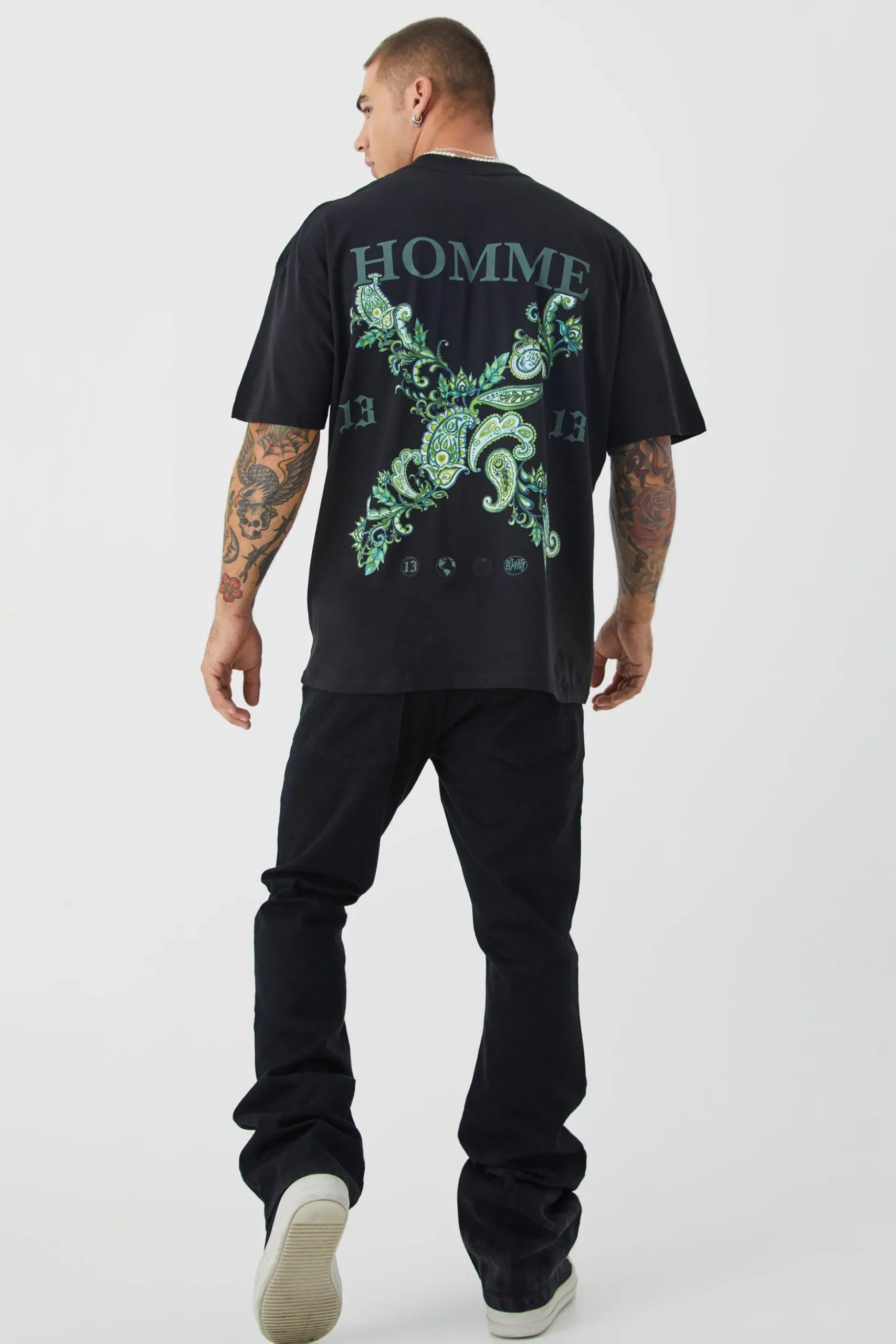 Slim Rigid Flare Jean | BoohooMAN UK