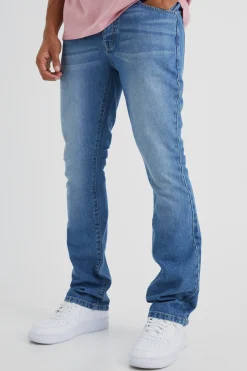 Slim Rigid Flare Jean | BoohooMAN UK