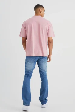 Slim Rigid Flare Jean | BoohooMAN UK