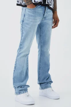 Slim Rigid Flare Jean | BoohooMAN UK
