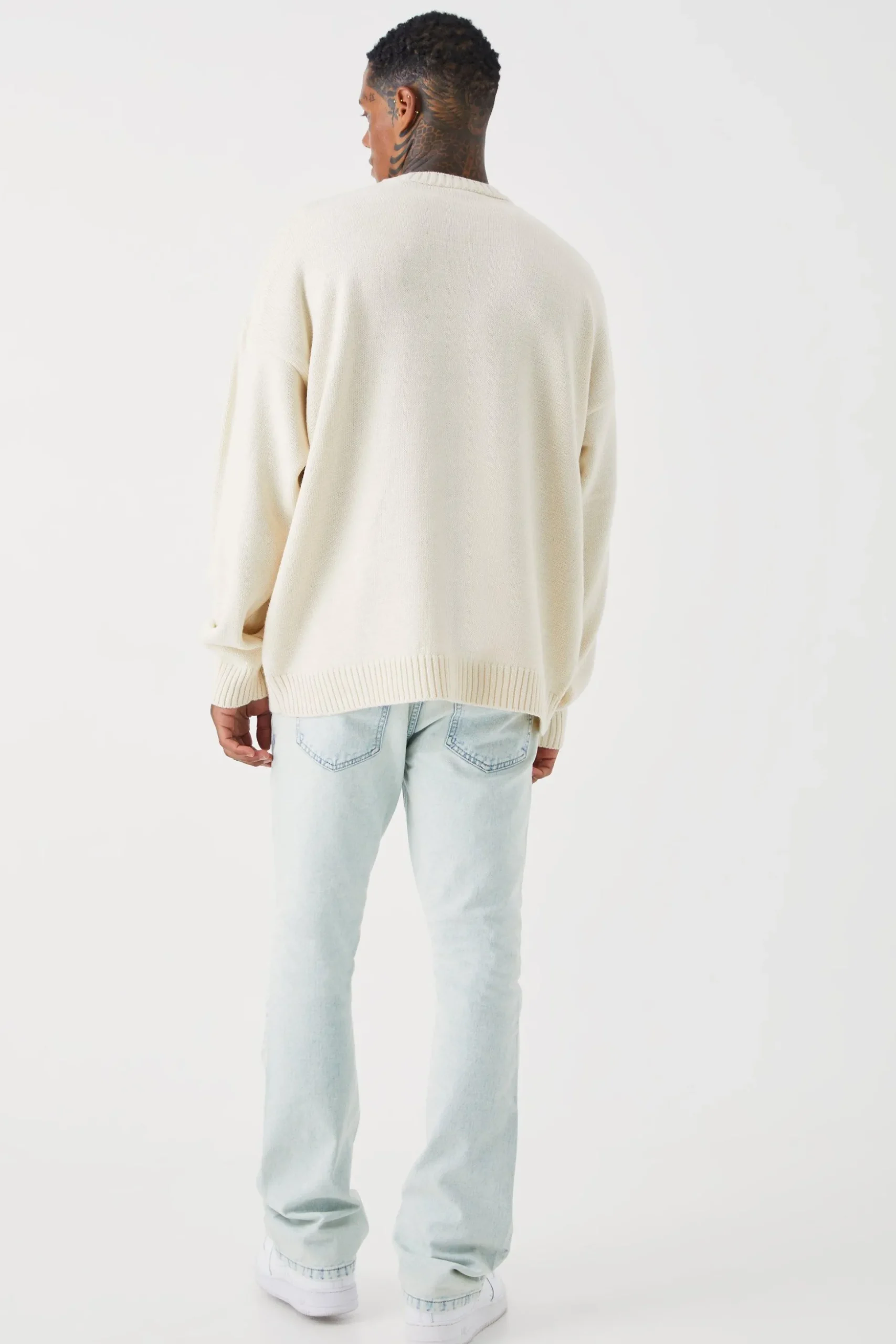 Slim Rigid Flare Jean | BoohooMAN UK