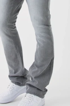 Slim Rigid Flare Jean | BoohooMAN UK