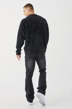 Slim Rigid Flare Jean | BoohooMAN UK