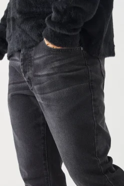 Slim Rigid Flare Jean | BoohooMAN UK