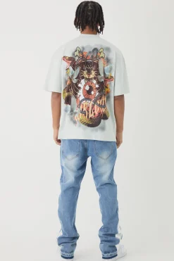 Slim Rigid Flare Pu Gusset Jeans | BoohooMAN UK