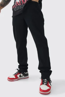 Slim Rigid Jean In True Black | BoohooMAN UK