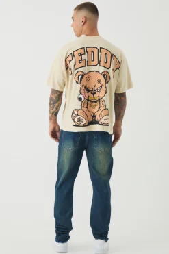 Slim Rigid Paint Splat Ripped Jeans | BoohooMAN UK