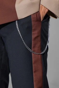 Slim Side Panel Suit Trousers | BoohooMAN UK