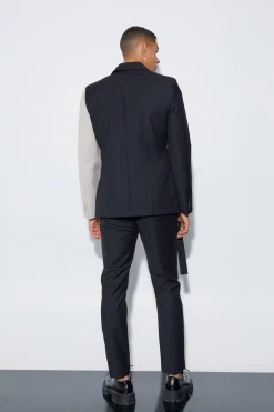 Slim Side Panel Suit Trousers | BoohooMAN UK