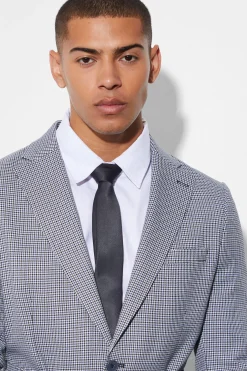 Slim Single Breasted Blazer With Belt | BoohooMAN UK