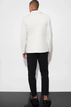 Slim Single Breasted Buckle Blazer | BoohooMAN UK